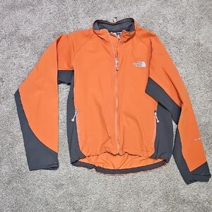 The North Face Vibrant Orange and Charcoal Jacket